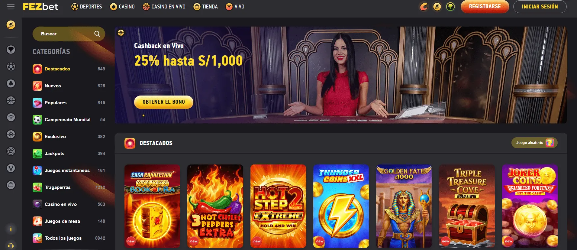 Logo de FEZbet, casino online disponible en Perú